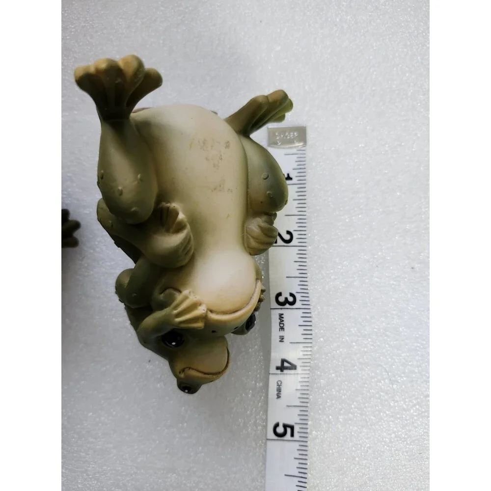 Cute Frog Fixture Set for Home Decor Set of 2 Green Frogs 🐸 vintage - Picture 5 of 6
